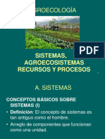 SIST, AGROECOSIST, RR Y PROCESOS