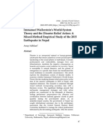 Immanuel Wallerstein's World-System Theory and the Disaster Relief Action: A Mixed-Method Empirical Study of the 2015 Earthquake in Nepal