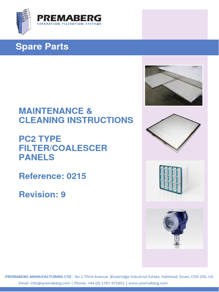 PC2 Filter Coalescer Maintenance Guide | PDF | Business | Technology ...