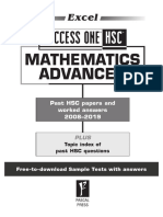 Success One HSC Mathematics Advanced Online Resource 2020