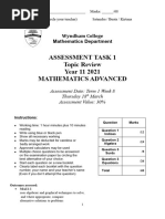 2025 Advanced Maths HSC | PDF