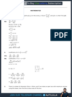 10 April Shift 1 Maths