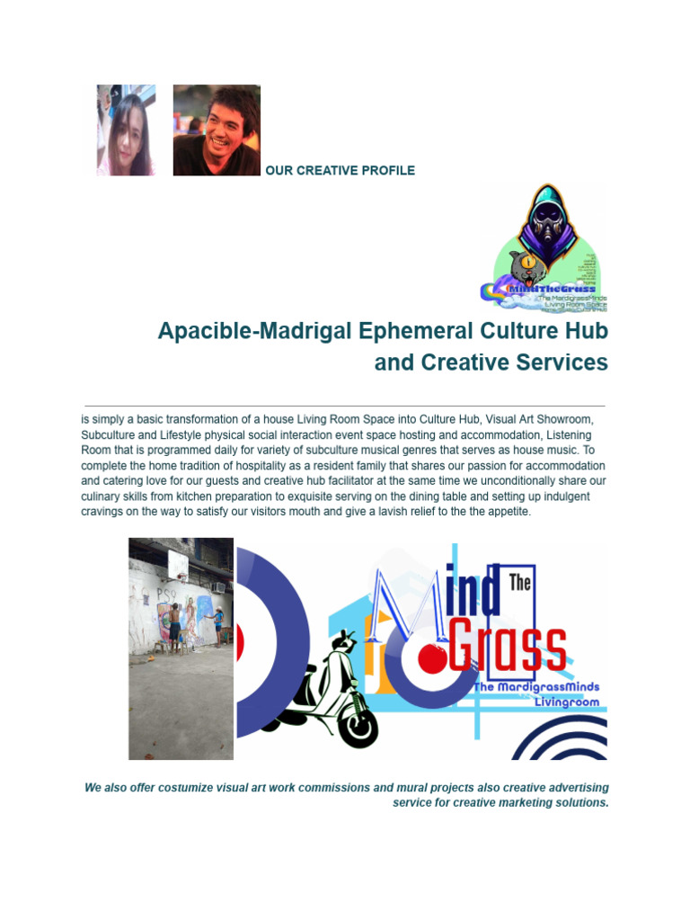 Our Creative Profile | PDF | Performance Art | The Arts