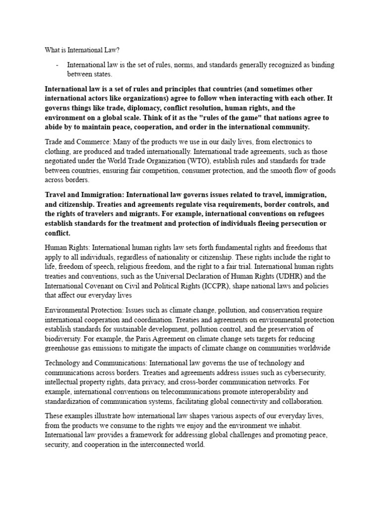 Understanding International Law & Human Rights | PDF | Human Rights ...