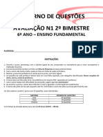 Caderno de Questões: Avaliação N1 2º Bimestre