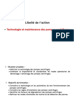 Libellé de L'action : Technologie Et Maintenance Des Pompes Centrifuges