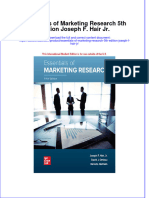 Essentials of Marketing Research 5Th Edition Joseph F Hair JR Full Chapter