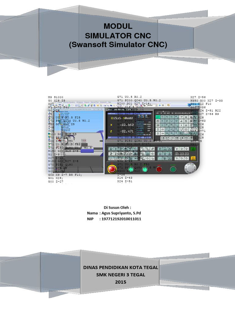 Modul Praktikum Simulator CNC Swansoft | PDF | Bisnis | Komputer