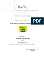 Etudes Et Enquêtes L2MDE2 - MELVINO N°11 Et L2MDE4 - CINDY N°11