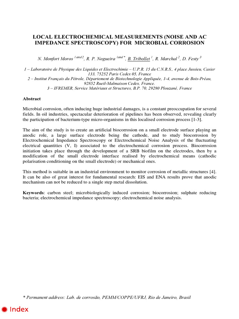 Eurocorr 2001 | PDF | Materials | Chemistry