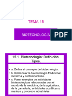 TEMA 15. Biotecnología