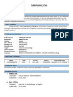 Fabricator Curriculam Vitae