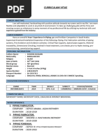 Piping Foreman CV Sumon Hossain