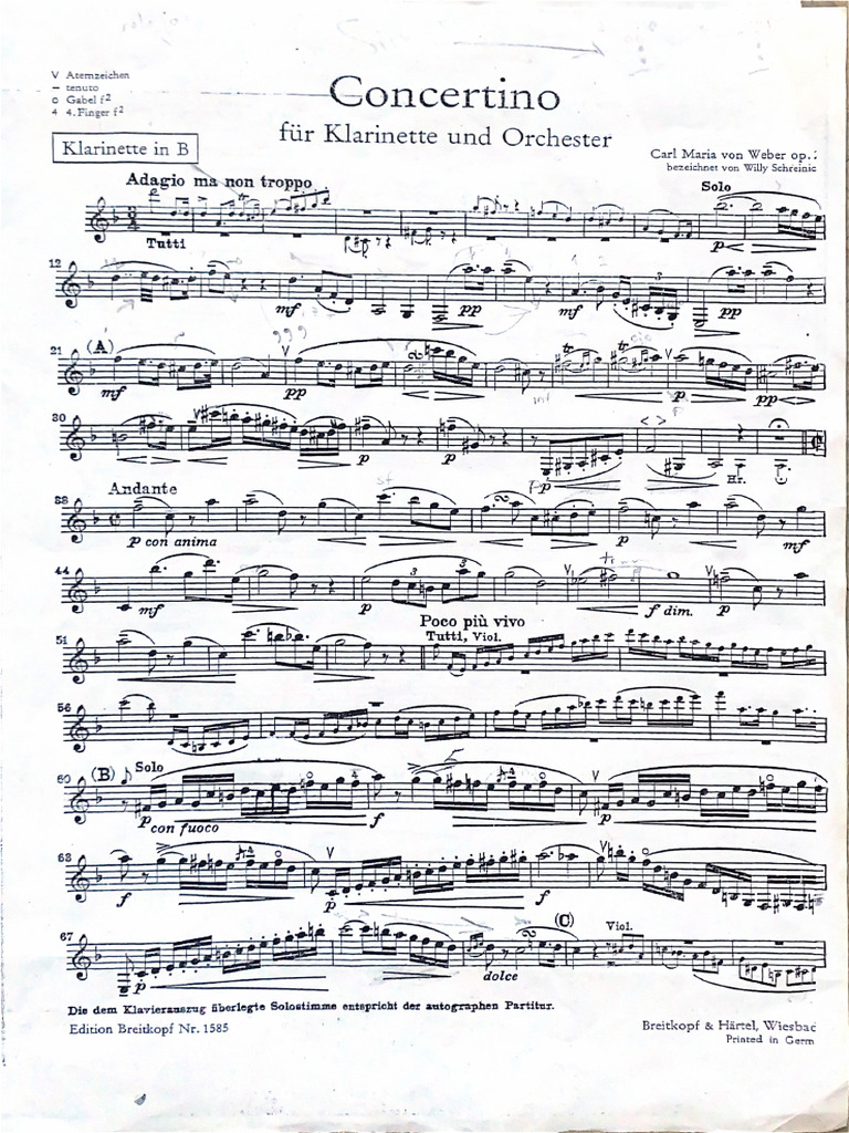 Concertino Weber | PDF