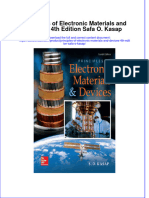 Principles Of Electronic Materials And Devices 4Th Edition Safa O Kasap download pdf chapter