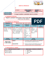 Sesion de Aprendizaje 4. El Articulo-Comunicacion