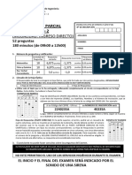 Primer Examen Parcial CEPRE-UNI 2022 - 2: (Modalidad: Ingreso Directo)