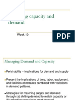 Managing capacity & demand