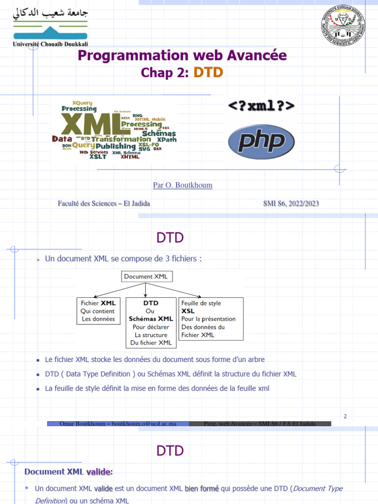Comprendre la DTD en XML | PDF | XML | Langage de balisage