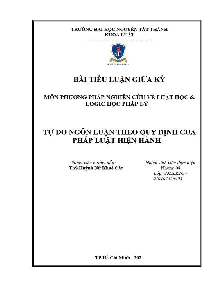 Nhóm 08 23dlk1c Ppnc Pdf