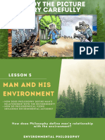 Philosophy L3.5 - Man and His Environment