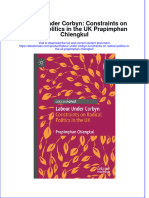 Labour Under Corbyn Constraints On Radical Politics in The Uk Prapimphan Chiengkul Full Chapter