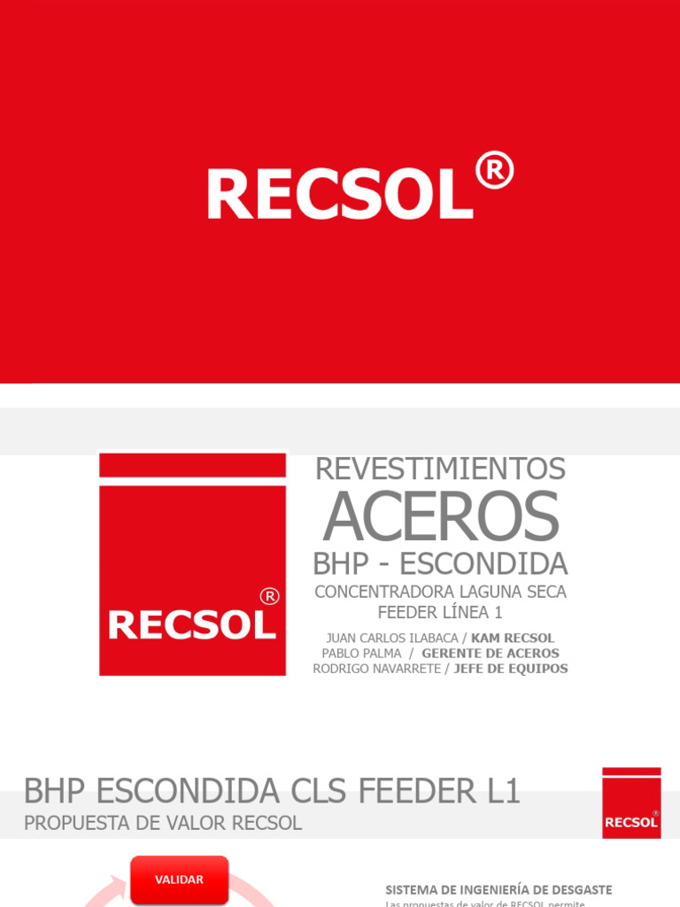 Recsol Mel CLS Detalles Feeder L1 | PDF | Perforación