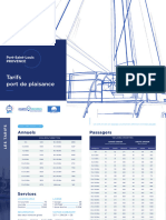 Brochure Tarifs Port de Plaisance 2023