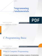 1 Programming Fundamentals