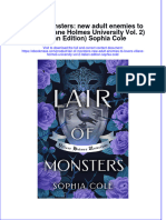 Lair of Monsters New Adult Enemies To Lovers Villane Holmes University Vol 2 Italian Edition Sophia Cole Full Chapter