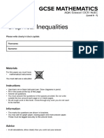 Graphical Inequalities Questions MME