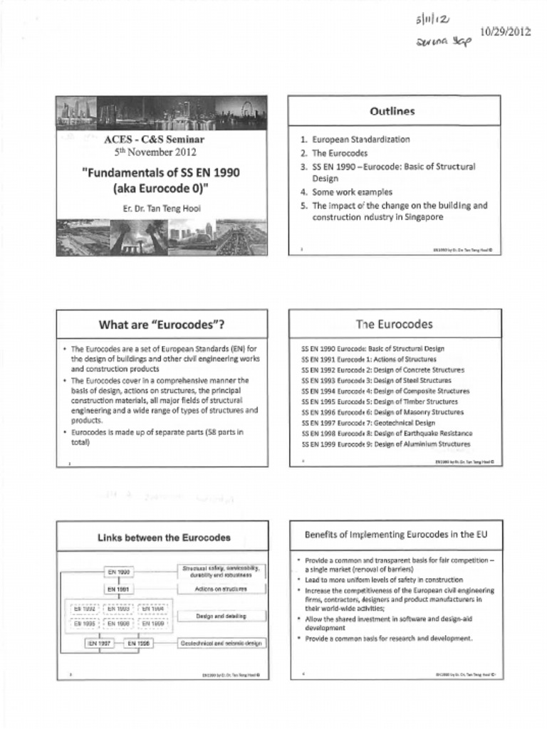 Fundamentals of SS EN1990 | PDF