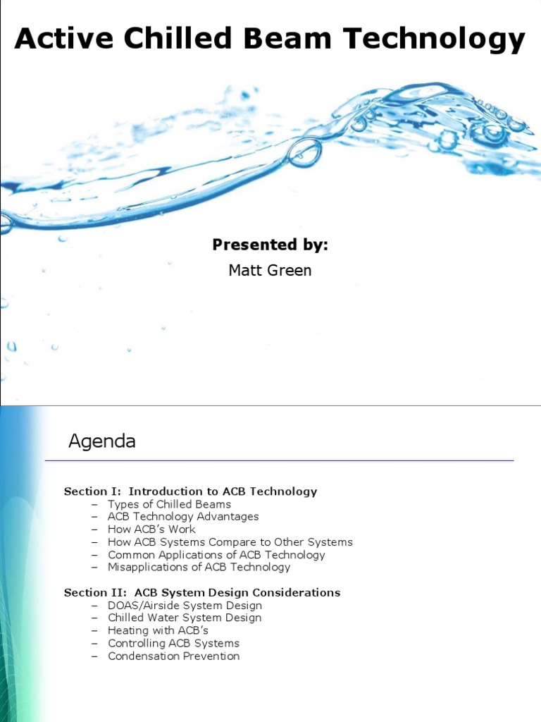 Active Chilled Beam Technology | PDF