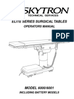 Skytron Elite 6000 Surgical Table - User Manual
