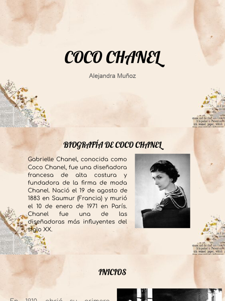 Biografía de Coco Chanel: Fundadora de Chanel | PDF | Arte | Clásicos