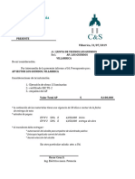 Presupuesto AP Los Guindos