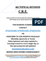 JSS Cre (G7&8) Topical Revision