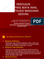 Menyusun Estimasi Biaya Awal Konstruksi Bangunan Gedung