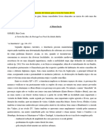 Apontamentos de Leituras para o Teste de Cortes