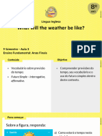 What Will The Weather Be Like?: Língua Inglesa