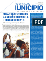 Obras São Entregues Na Região Do Cabula E Tancredo Neves: Prefeitura Reajusta Salário Dos Servidores