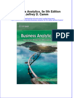 Business Analytics 5E 5Th Edition Jeffrey D Camm full chapter