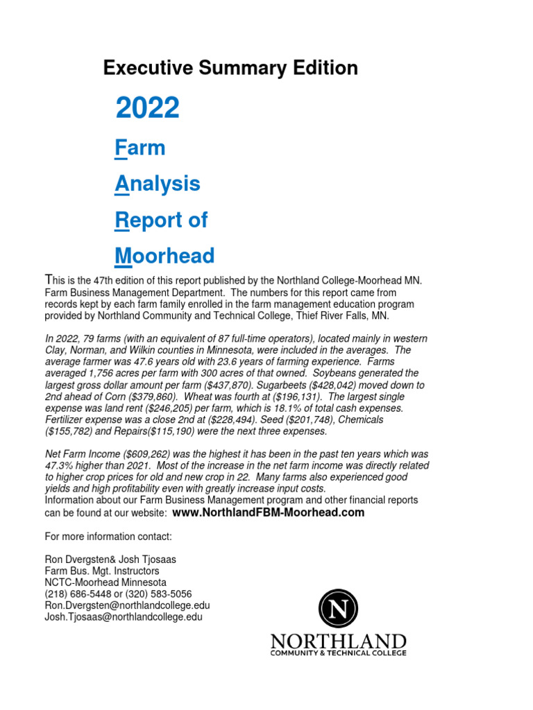 ExecSum-AveBook2022Web | PDF | Equity (Finance) | Farms