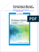 Problem Solving Cases In Microsoft Access Excel 16Th Edition Ellen Monk download pdf chapter