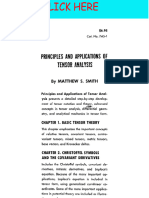 Analysis-Principles and Applications of Tensor Analysis - M. Smith