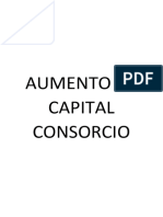 Aumento de Capital Consorcio