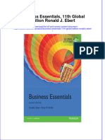 Business Essentials 11Th Global Edition Ronald J Ebert Full Chapter