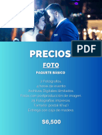 Ejemplo de Paquetes para Boda Fotografía