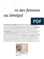 Histoire Des Femmes Au Sénégal - Wikipédia