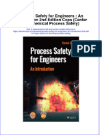 Process Safety For Engineers An Introduction 2Nd Edition Ccps Center For Chemical Process Safety download pdf chapter